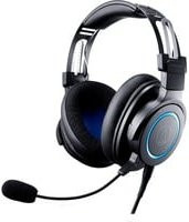 Audio-Technica ATH-G1 Gaming-Headset Over-Ear in Schwarz und Blau mit 3,5 mm Klinkenanschluss - Bild 1