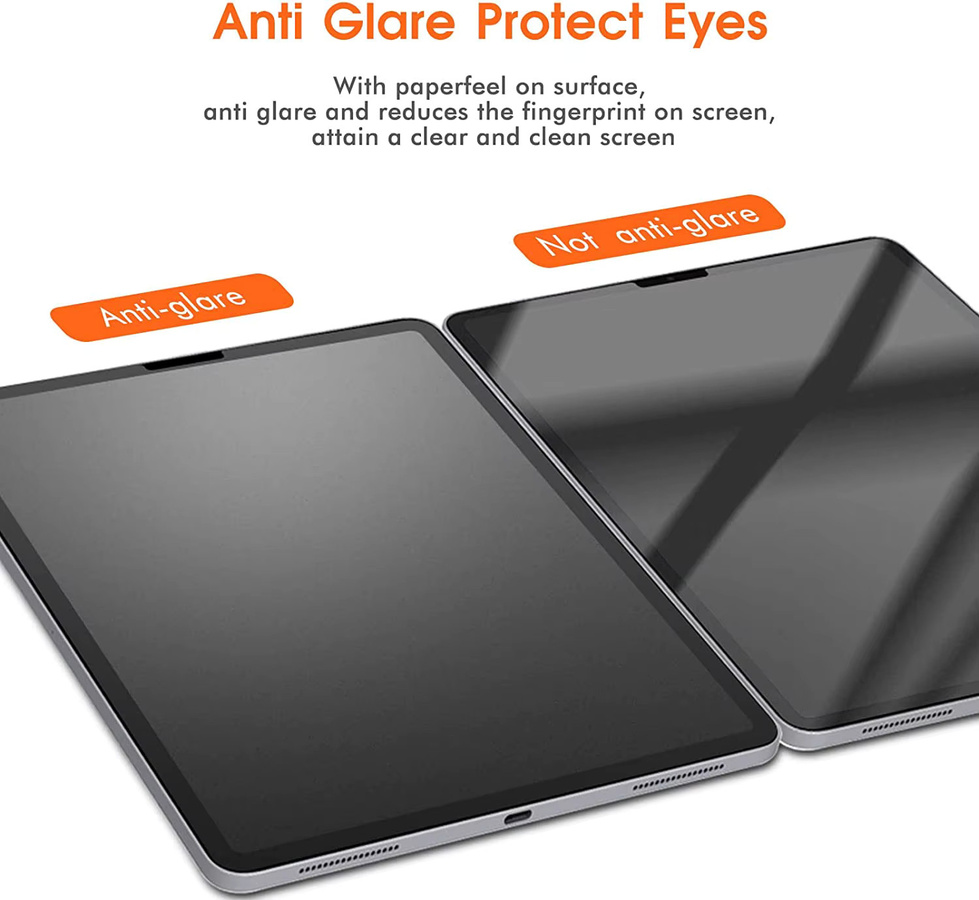 5 Stück Papiergefühl Displayschutzfolie für Samsung Galaxy Tab A9 A8 A7 Lite A 10.1 S9 S8 Plus S7 FE S6 Lite S5e transparent - Bild 3
