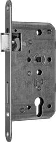 BMH Zimmertür-Einsteckschloss 450 WC78/8 D65 F20 aus Edelstahl in Silber - Bild 1