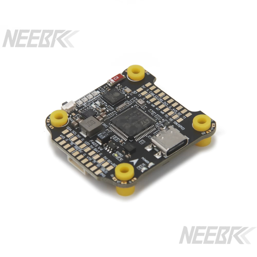 NeebRC F405 V4 F4 Stack Flugcontroller mit BLS 4-in-1 55/60A ESC, 3-6S, Bluetooth, Schwarz, für 5-8 Zoll FPV Drohnen, kompatibel mit INAV und Betaflight - Bild 2