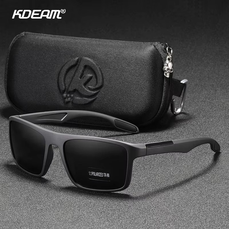 KDEAM Sonnenbrille Rechteckig, TR90, Vollrand, Herren, polarisiert - Bild 2
