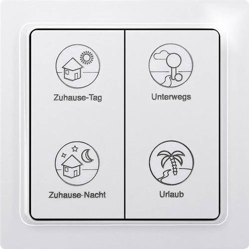 Eltako Funk-Wandtaster TF-4PT Profil EnOcean 4-Kanal Aufputz in Weiß - Bild 1