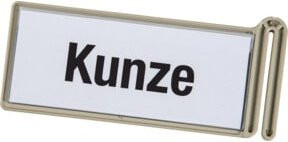 Eichner Beschriftungsclip für Wandsortierer, hellgrau, B: 129 mm, H: 57 mm - Bild 1