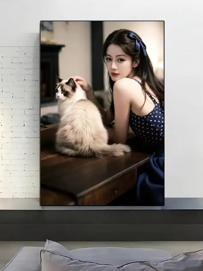 KAYOU Wandposter Dilraba Dilmurat selbstklebender wasserfester Kunstdruckaufkleber Mehrfarbig - Bild 7