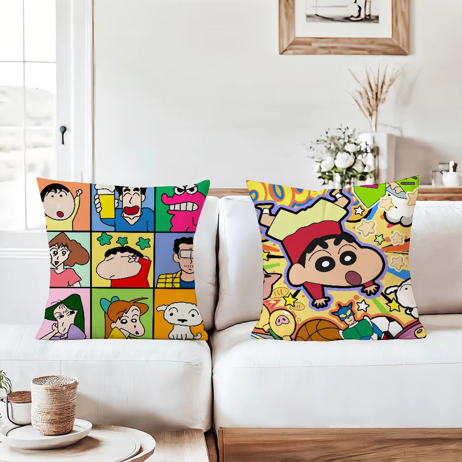 Crayon Shin-chan Kissenbezug quadratisch, Mehrfarbig, B/T: 30 x 30 cm - Bild 4