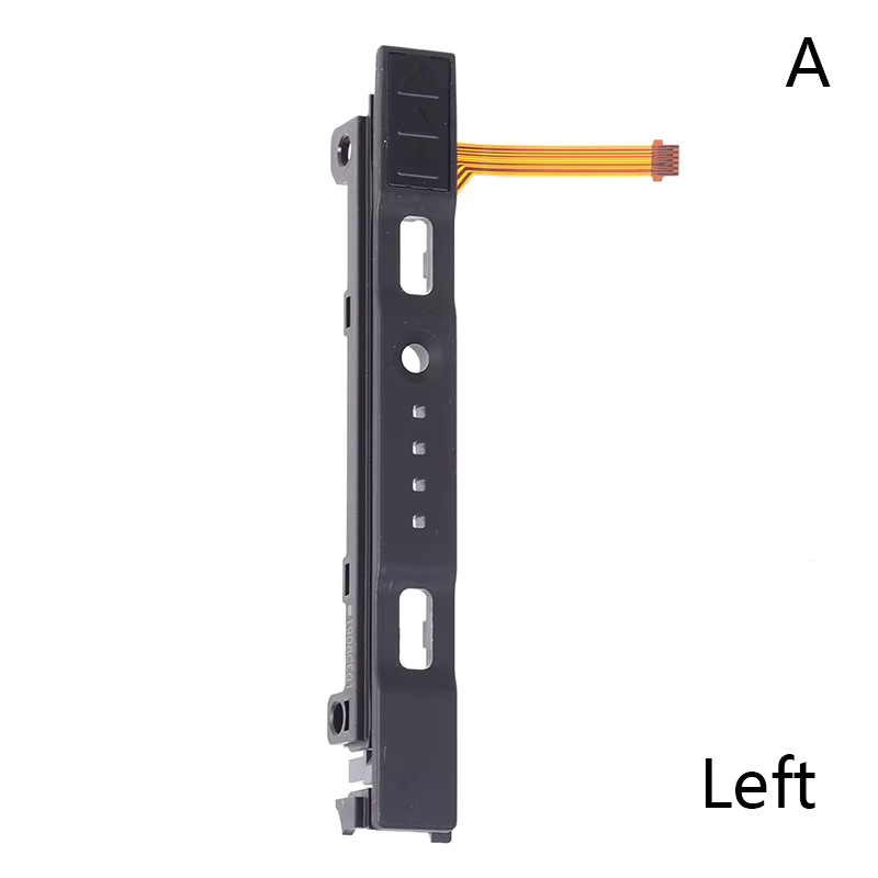 Ersatzteil Set für Nintendo Switch Joycon: Gleitschienen links und rechts mit Flexkabel in Schwarz - Bild 3