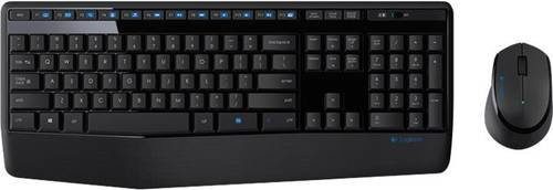 Logitech MK345 Wireless Tastatur- und Maus-Set in Schwarz mit USB-Nano-Empfänger - Bild 1