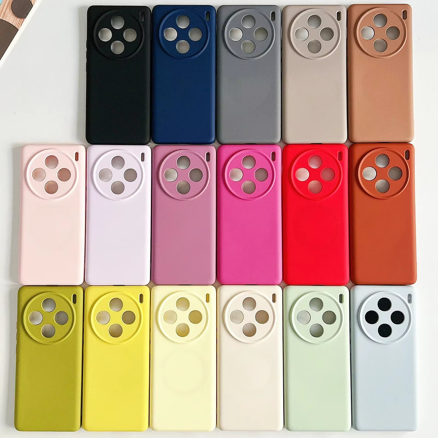 Skiicapa MagSafe Flüssigsilikonhülle für VIVO X200 Pro Mini, X100 Pro, X100s und X200 Ultra in Pink mit magnetischer Abdeckung und Soft-Skin-Oberfläche - Bild 2
