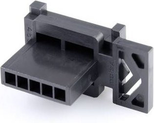 Molex Einbau-Stiftleiste Standard 5-polig in Schwarz - Bild 1