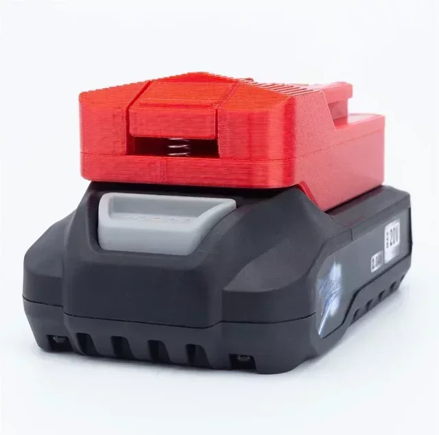 Batterieadapter für Aldi Ferrex Activ Energy in Rot, kompatibel mit Parkside Lidl Tools Converter - Bild 1