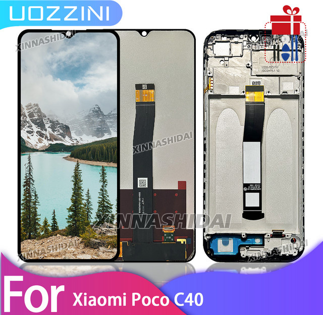 Xiaomi Poco C40 LCD Display mit Touch Screen Ersatz in Schwarz für Modell 220333QPG, 6,71 Zoll Bildschirm - Bild 1