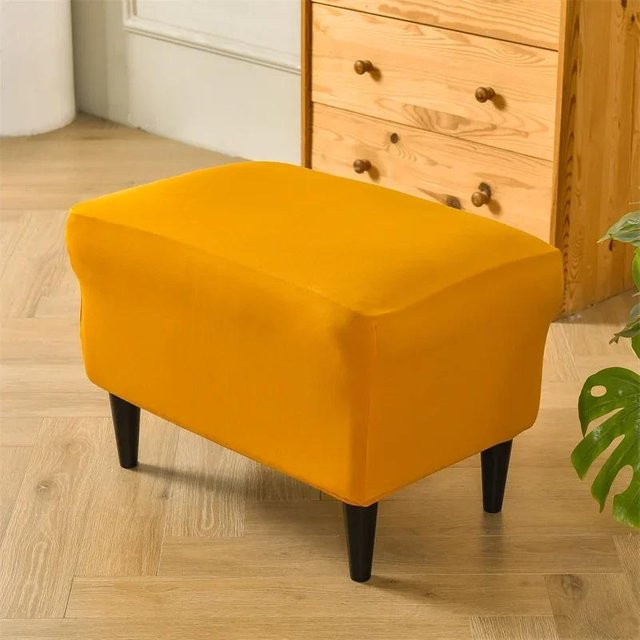 Elastischer und rutschfester Stretch-Sofaüberwurf in Orange für dein Wohnzimmer - Bild 1