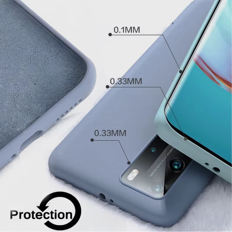 Samsung Schutzhülle aus flüssigem Silikon mit Soft-Touch für Galaxy S24 S23 S22 Ultra Plus und S23 FE in Blau - Bild 3