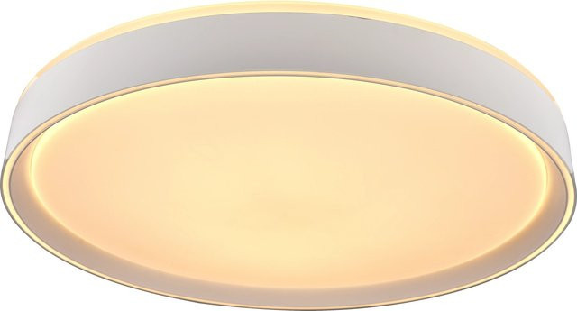 MegaLight LED-Leuchte Shining Saturn, moderne Decken- und Wandleuchte in Weiß, dimmbar mit Fernbedienung und Timer, Durchmesser: 49 cm - Bild 1