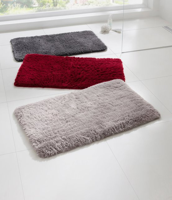 Badezimmergarnitur Heine Home in Grau aus 100% Polyacryl, rutschhemmend und für Fußbodenheizung geeignet - Bild 1
