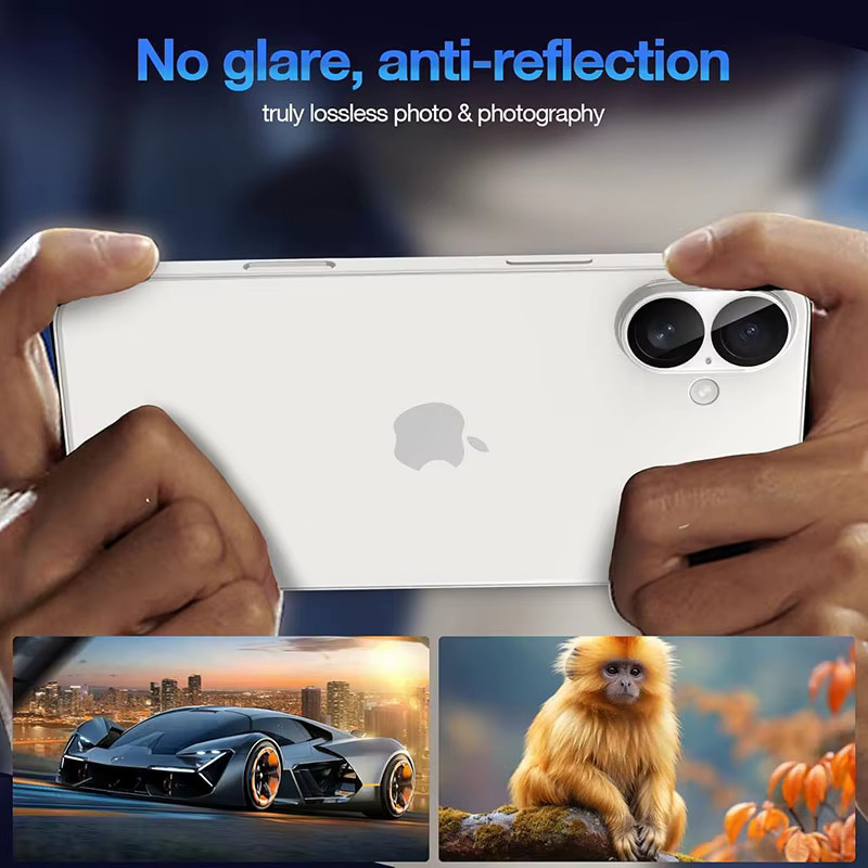 Apple iPhone 17 Air Kamera-Objektivschutz aus gehärtetem Glas, transparent - Bild 4