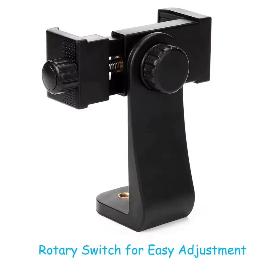 GOT-TOG Handy-Clip mit 360-Grad-Drehung in Schwarz, kompatible Handyhalterung und Stativhalterung für 1/4-Zoll-Schrauben, passend für iPhone und Huawei - Bild 5