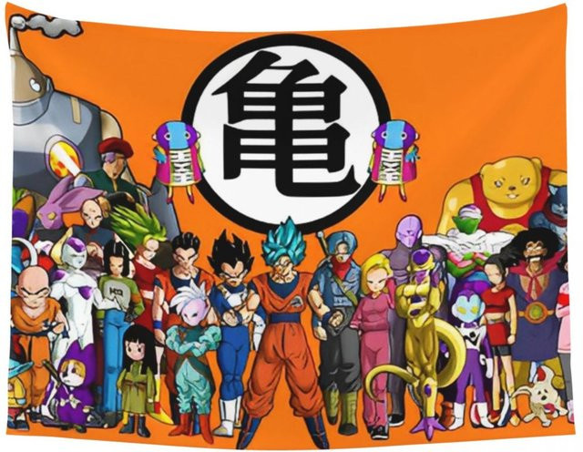 Dragon Ball Z Wandbehang von Bandai mit Mandala-Design im Boho-Stil, mehrfarbig, rechteckig - Bild 1