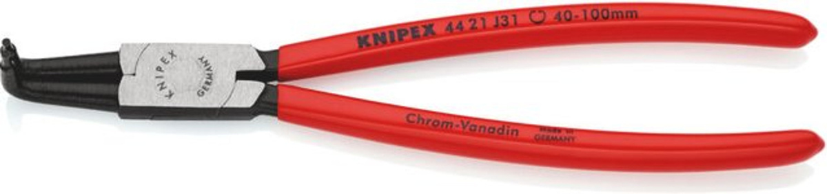Knipex Sicherungsringzange für Innenringe in Bohrungen, schwarz atramentiert mit Kunststoffüberzug, 215 mm - Bild 2