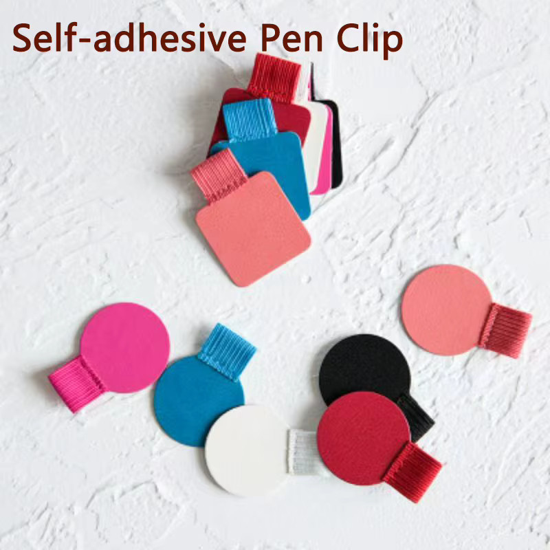10er-Pack Selbstklebende Stifthalter und Stiftbecher mit elastischem Design in Schwarz und Multicolour für Notizbücher und Tagebücher - Bild 2