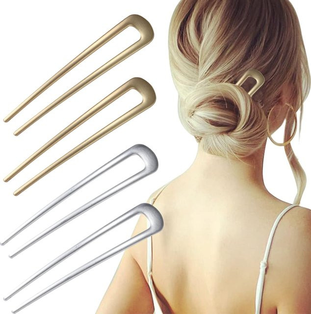 Haarspangen Metall, Vintage, Damen - Bild 1