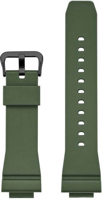 Agood Uhrenarmband, 16 mm, Schwarz/Grün, TPU, Herren - Bild 1