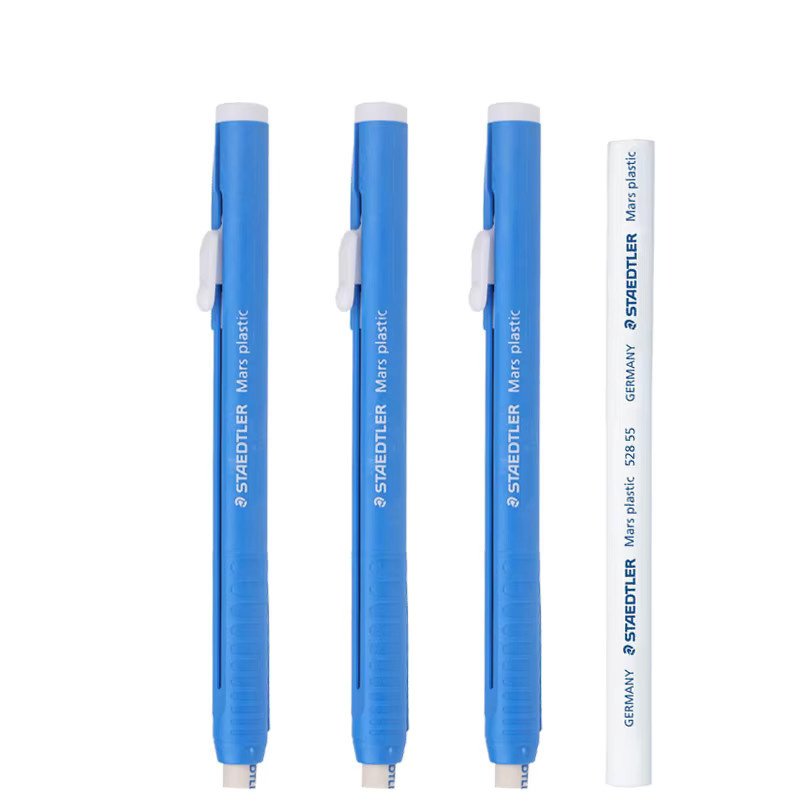 STAEDTLER Mars Kunststoff-Radiergummi mit nachfüllbarem Halter, Blau, weiches Vinyl, latexfrei - Bild 3