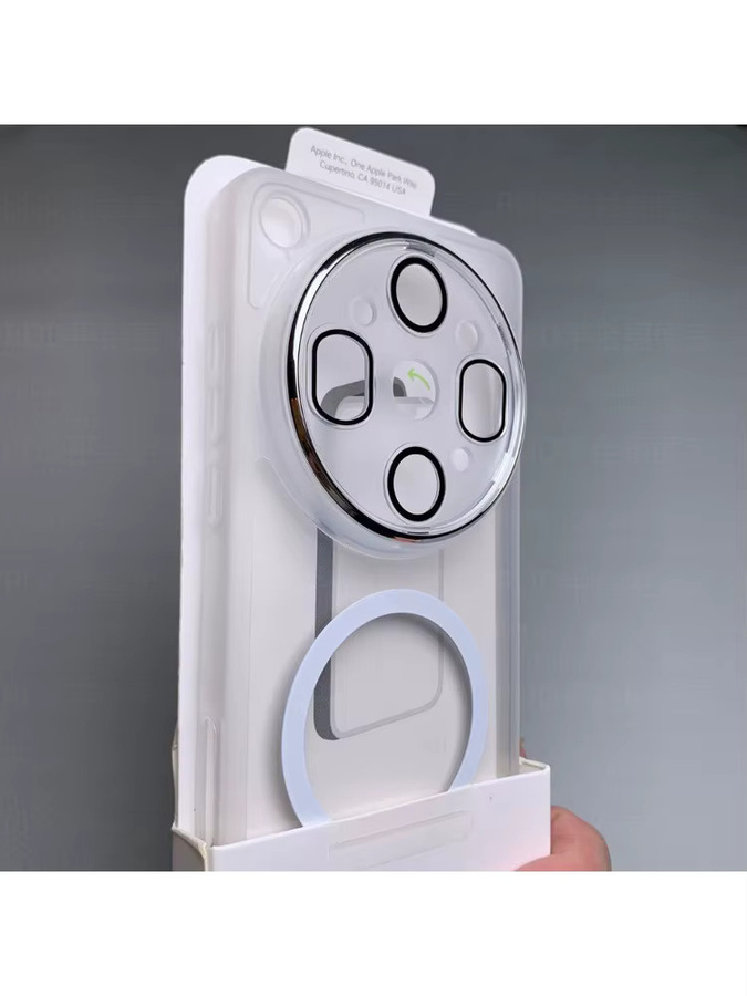 Transparente Magnet-Handyhülle mit Objektivschutz für OPPO Find X9 Ultra X9S Pro X8 Ultra X8S Plus, stoßfeste Vollschutz-Hülle in Weiß - Bild 2