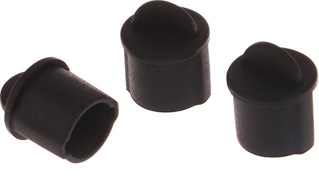 Uxcell Silikon BNC Anti-Staub-Stopper Kappenabdeckung für Buchsen, Schwarz, 10 Stück, Durchmesser: 9,5 mm - 11 mm - Bild 1