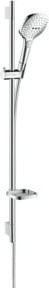 Hansgrohe Brause-Set Raindance Select E 120 mit Brausestange, weiß/chrom, 3-Strahl-Funktion - Bild 1