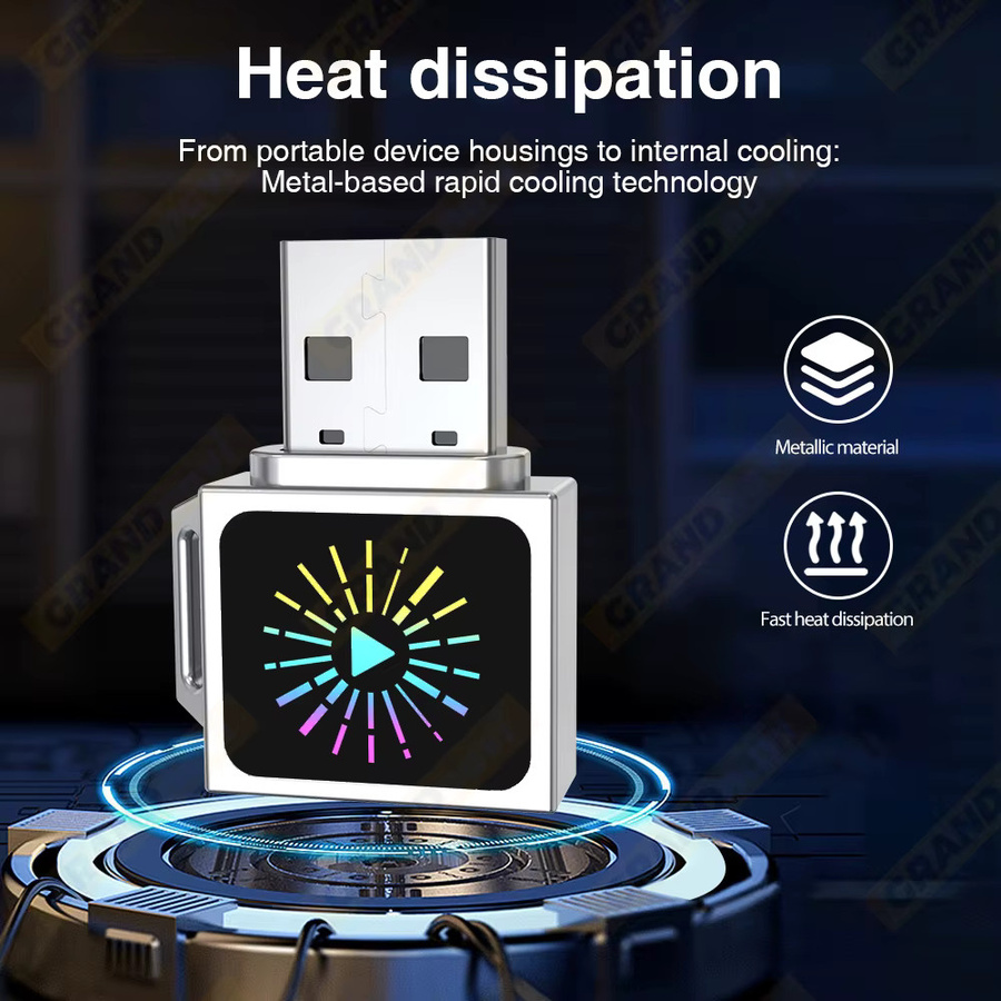 Grandnavi 2in1 Smart Mini Box Drahtloser CarPlay und Android Auto USB-C Adapter Dongle in Silber für VW Toyota Nissan Honda Ford Benz KIA MG - Bild 6
