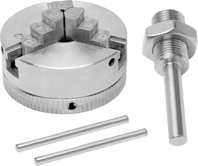 B-T Mini-Drehfutter-Set mit Verlängerungsfutter und Pleuel-Set für elektrisches Bohrfutter in Silber - Bild 1