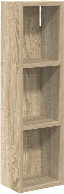 vidaXL Badezimmer-Wandschrank Sonoma-Eiche mit Regalfach, B/T/H: 20 x 14 x 70 cm - Bild 1
