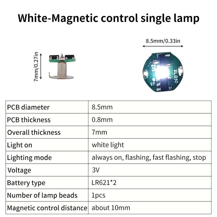 Bambu Lab Magnetische LED Schalter Lampe mit weißem Licht für 3D Drucker - Bild 2