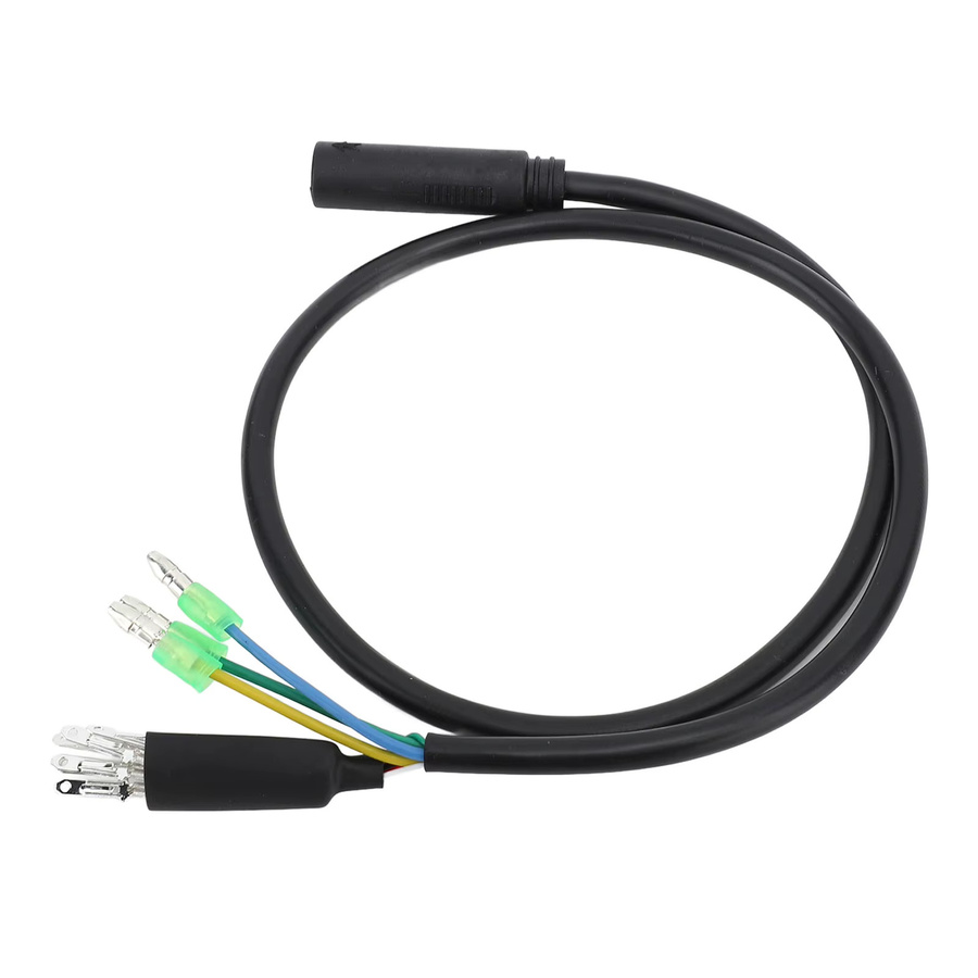 Keenso 9-poliges wasserdichtes Verlängerungskabel für Elektrofahrräder mit M6-Buchse, Schwarz, Länge: 66 cm - Bild 2