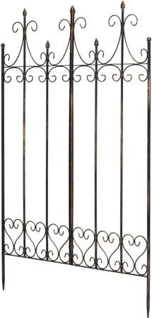 DELUKE Rankgitter KALLE aus Metall in Bronze als Rankhilfe für Kletterpflanzen im Landhausstil, B/H: 100 x 150 cm