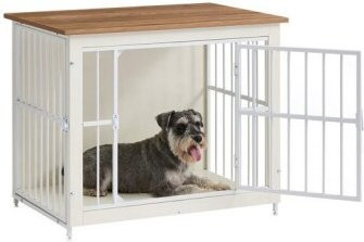Feandrea Hundekäfig als Beistelltisch für Hunde bis 32 kg in modernem Design - Bild 1