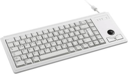 Cherry G84-4400 Compact-Keyboard mit integriertem Trackball und Maustasten, QWERTZ Deutsch, Grau/Beige - Bild 1