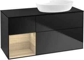 V&B Waschtischunterschrank Finion in Blau lackiert, Breite: 120 cm, Tiefe: 50,1 cm, Höhe: 50,1 cm - Bild 1