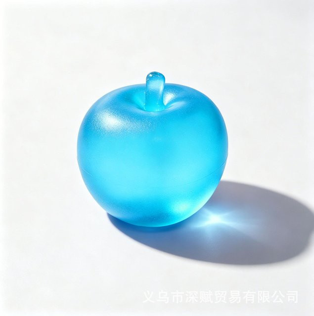 Squishy Ball Apfel, Sensorisches Fidget Spielzeug, blau - Bild 1