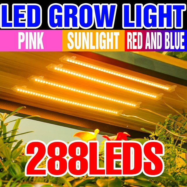 USB LED Pflanzenwachstumslampe mit Vollspektrum-Licht und 24-Stunden-Timer für Obst und Gemüse in Weiß - Bild 1