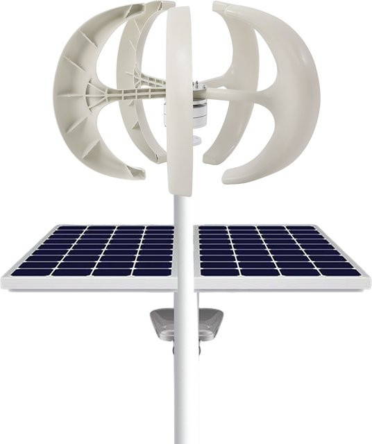 Vertikale Windturbine 600 W Windmühle Generator 24 V in Weiß für Heimgebrauch und Boote - Bild 1