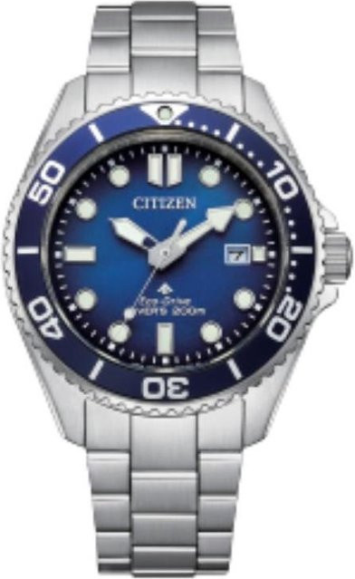 Citizen Promaster Armbanduhr, Solar, Edelstahl, 40,6 mm, Herren, Blau - Bild 1