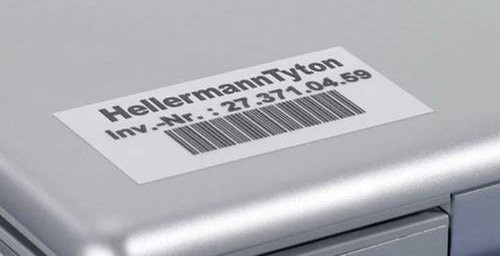 HellermannTyton Kabel-Etikett Helatag TAG155LA4-1103-SR in Silber und Weiß mit 5000 Etiketten, B: 25,4 mm, H: 8,5 mm - Bild 1