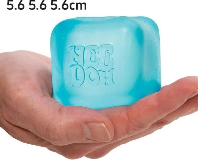 Schylling Needoh Nice Cube, Sensorischer Fidget-Würfel, blue - Bild 1