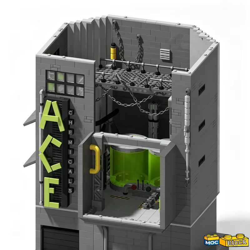 ACE Chemie-Gebäude mit Man-Bat-Lab, Modellbausatz, 3.112 Teile - Bild 2