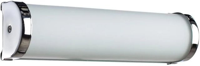 ARTE LAMP LED Spiegelleuchte für das Badezimmer in Chrom und Weiß mit Steckdose, Breite: 90,0 cm, Höhe: 32,0 cm - Bild 1