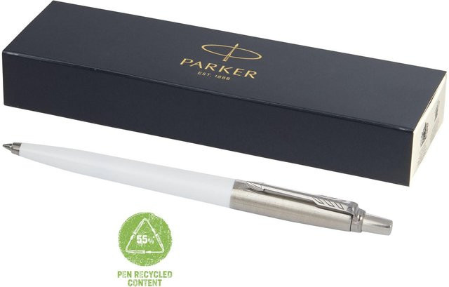 Parker Jotter Recycled Kugelschreiber Weiß mit blauer Tinte - Bild 1
