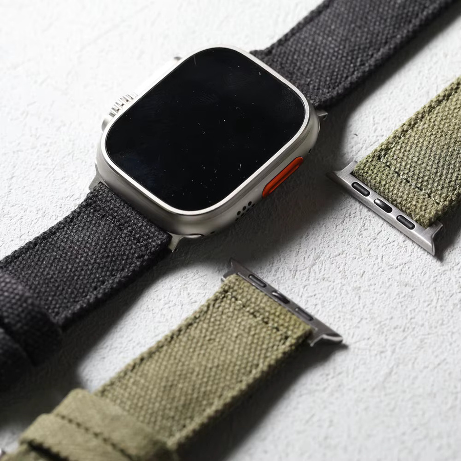 Raystray Uhrenarmband Canvas, Schwarz, Herren - Bild 4