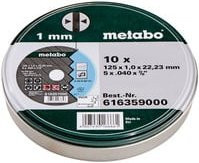 Metabo Trennscheiben für Metall, 10er Set, Durchmesser: 125 mm, Bohrung: 22,23 mm, Dicke: 1,0 mm - Bild 1